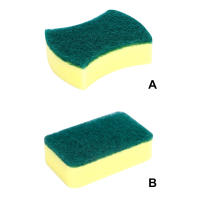 20pcs Esponjas De Limpieza Para Cocina Doble Cara Resistente Para Lavar Platos Y Ollas Esponja Potente Para Limpieza Eco-amigable - details 1