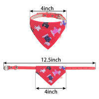 Collar De Gato PU Cuero Ajustable Con Bandana Accesorios Para Perros Pequeños Y Puppies Collar De Cuello Trigon Para Mascotas - details 0