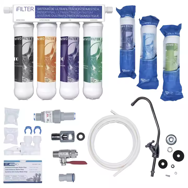 Ifont Equipo de Filtrado de Agua | Ultrafiltración | 2 Recambios de Filtros - 1