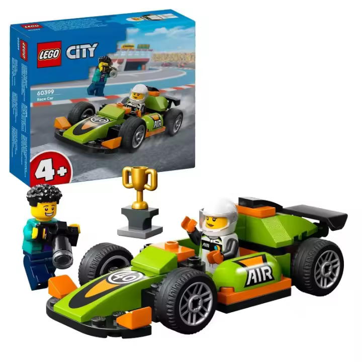Deportivo de Carreras Verde LEGO City Great Vehicles 60399 contiene 56 piezas - edad a partir de 4+ años 24L60399 - 1