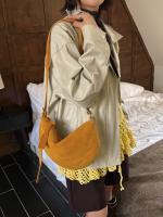 Bolso De Hombro Para Mujer De Cuero Genuino De Seda Mate Cuadrado Suelto Ondulado Invierno Otoño Bolso Cruzado Diario De Alta Gama - details 12