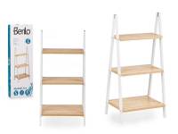 STARLEY- BERILO Estanteria Escalera  Estantes Bambú Blanco 3  estante30 x 40,3 x 81,5 cm. 4 estante 30X40X109cm - details 2