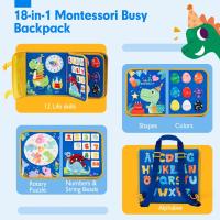 Juguete Educativo Para Bebés Montessori Con Botones Tablero De Actividades Para Niños Pequeños Fomenta Los Habilidades De Mano-Ojo Y Aprendizaje Viajero - details 7