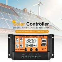 Controlador De Carga Solar MPPT 30A 50A 100A Regulador De Batería Y Panel Solar Con USB Doble Y Pantalla LCD De 5V - details 8