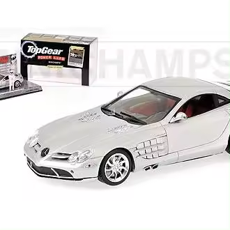 MINICHAMPS 1/43 MERCEDES BENZ McLAREN SLR PLATA TOP GEAR CON FIGURA-519433300 - 1