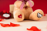 Oso De Balón Con Corazones De Amor Peluche Muñeco De Regalo Ornamento Para Día De San Valentín Relleno De Algodón PP Edad Recomendada 0-12 Años Unisex - details 7
