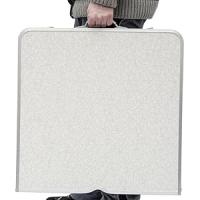 Mesa para Acampada 120x60x70cm de Aluminio Plegable portátil como si Fuera un maletín Altura Regulable para pícnic Camping Gris Claro - details 1