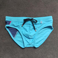 Bragas De Natación Para Hombre Briefs De Playa Deporte Acuático Padded Push-Up Traje De Baño Sexy Surf Wear Monocromo Talla Unica - details 19