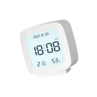 LED Digital Despertadores interiores with Pantalla de temperature y humedad para niños Blanco W - details 0