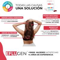 Avanceutics EFLUGEN ANTICAIDAS   Tratamiento para la Caída del Cabello en Mujeres  Contiene Biotina, Selenio y Zinc  Estimula el Crecimiento del Cabello  Cuidado Capilar y uñas en Mujeres  30 cápsulas - Vegano, Sin Gluten, Sin Lactosa - details 2