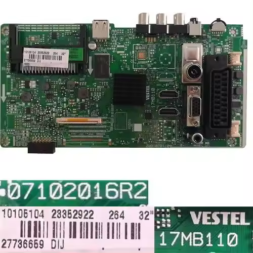 Placa Main VESTEL 117MB110, 23352922, 07102016R2, Telefunken TE32287B35ZXD - 1