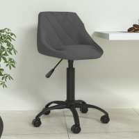 vidaXL Silla de comedor de terciopelo en color Gris claro/Gris oscuro | cómodas modernas ergonómicas para comedor cocina salón hogar - details 1