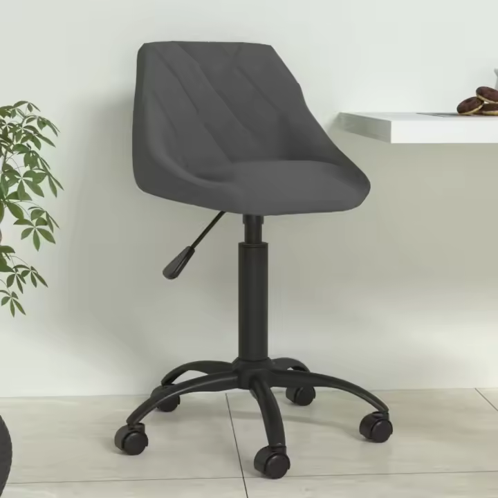 vidaXL Silla de comedor de terciopelo en color Gris claro/Gris oscuro | cómodas modernas ergonómicas para comedor cocina salón hogar - 1