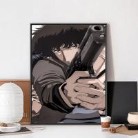 Póster Anime Cowboy Bebop C-Cowboy Estilo Vintage Para Decoración De Pared Habitación Estudio Sin Marco Papel Kraft - details 19