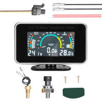 Medidor Digital De Automóvil 3-en-1 LCD Para Aceite Voltaje Temperatura Del Agua Universal Para Coche Camión SUV RV 9-36V - details 1