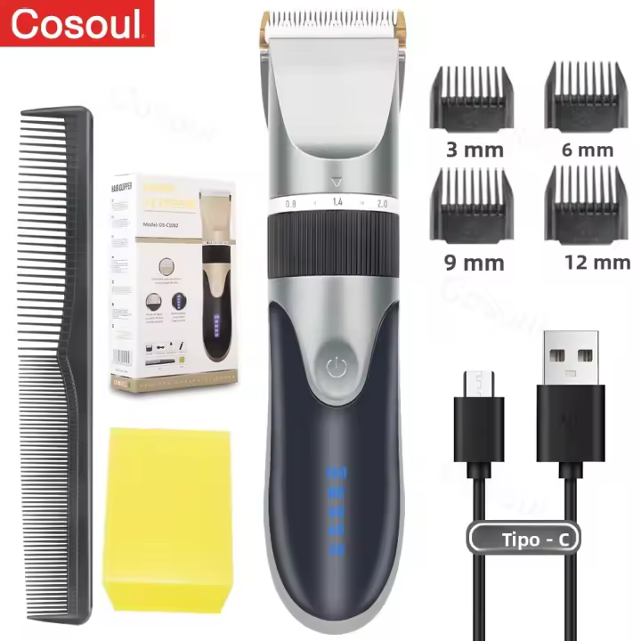 Cortadora De Pelo Eléctrica Para Barberos Cortadora De Pelo Para Hombres Adultos Y Niños Recargable Sin Cable Máquina Profesional De Corte De Pelo - 1