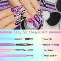 Set De Pinceles Para Uñas Profesionales Para Acrílico UV Gel Dibujando Puntos Manicura Arte De Uñas Herramientas De Accesorios De Maquillaje - details 13