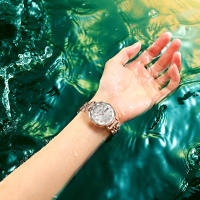 Reloj De Mujer POEDAGAR Elegante Y Lujo Resistente Al Agua Con Luminiscencia Fecha Día De La Semana Moda Acero Inoxidable Cuarzo Reloj De Pulsera Para Mujer - details 11