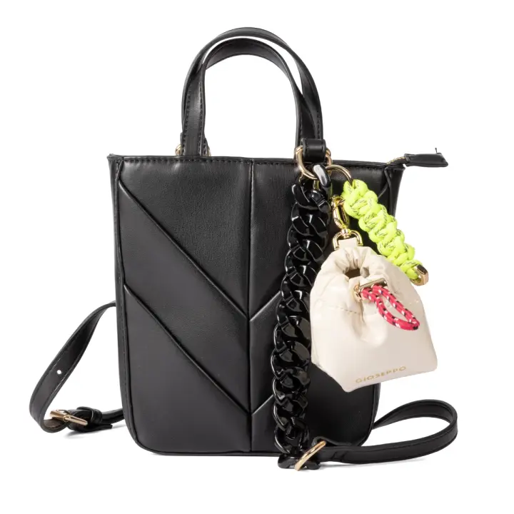 Gioseppo Bolso Negro Acolchado con Asa de Cadena - Cleland - 1