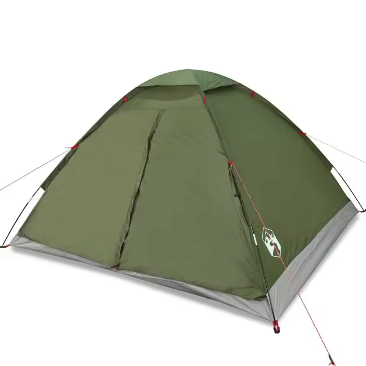 vidaXL Tienda de campaña iglú para 4 personas impermeable verde oliva - 1