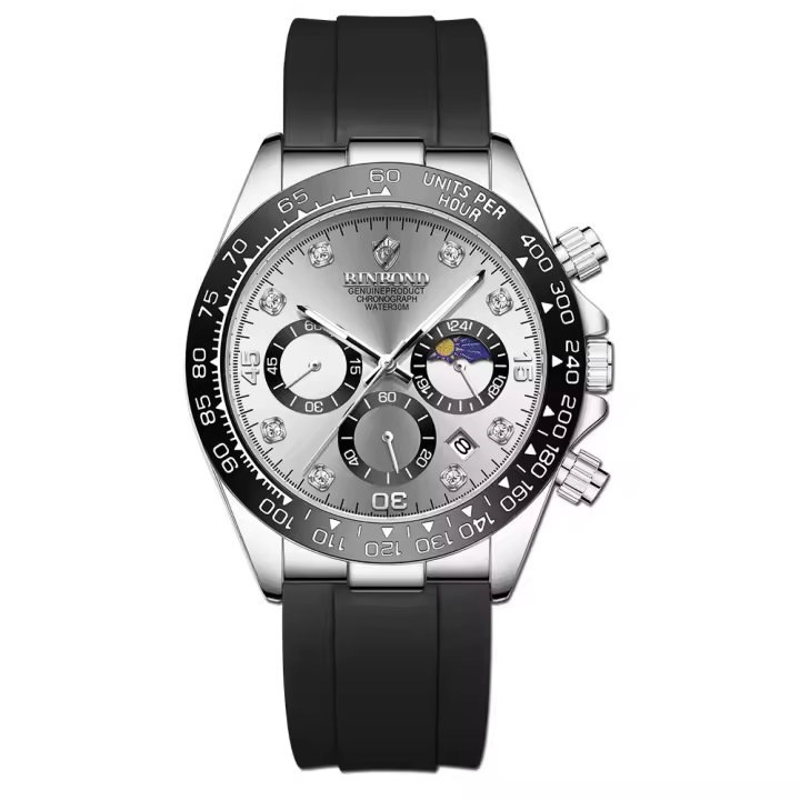Reloj De Pulsera Deportivo Militar De Lujo Para Hombre Chronógrafo Luminoso Fecha Cuarzo Reloj Popular Masculino BINBOND - 1