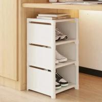 Organizador De Zapatos De Pared Múltiples Capas Plegable Eficaz En El Uso Del Espacio Estante De Zapatos Para El Hogar Material PP - details 2