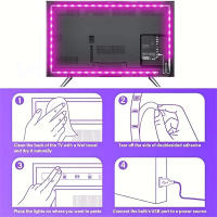 Tiras LED USB Bluetooth Control Por App Luzes RGB Flexibles Para TV Decoración De Habitaciones Fita Diode 5050 Para Retroiluminación De TV - details 6