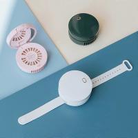 Ventilador de muñeca portátil con espejo, sin aspas, USB, 3 velocidades, ajustable - details 1