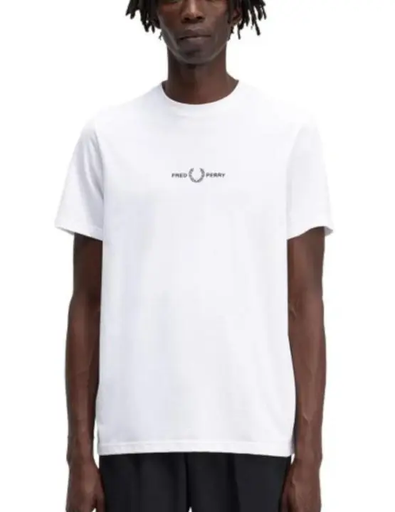 Camiseta Fred Perry M Embroidered Blanco - 1