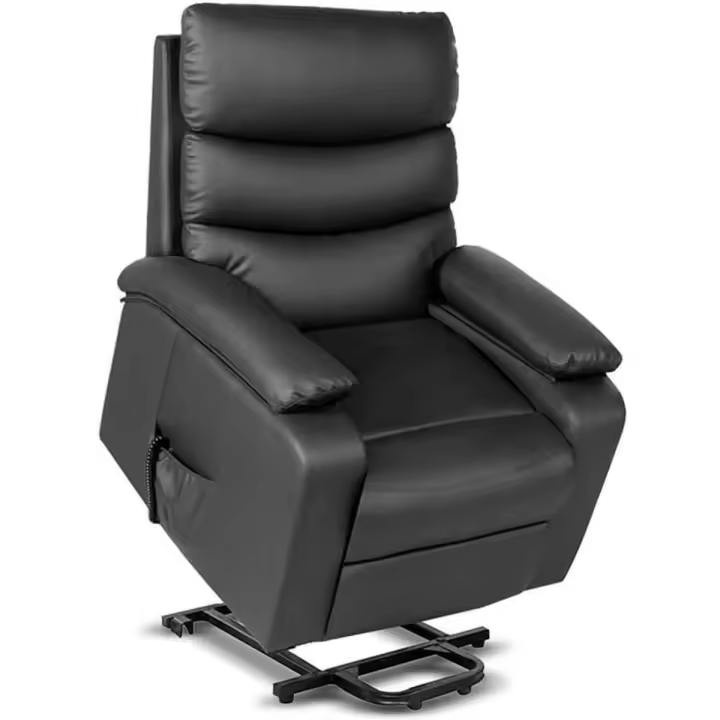 Sillón Relax Masaje Eléctrico Elevación Personas  Negro Gridinlux - 1