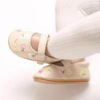 Nuevos Zapatos De Bebé Para Niñas Mary Jane Planos Con Bordado Antideslizantes De Goma Talla 0-18M Zapatos De Princesa Para Recién Nacidos - details 12