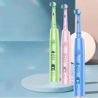 Cepillo De Dientes Eléctrico Rotativo Para Adultos Con Cerdas Suaves 5 Modos De Limpieza Recargable Por USB Y 4/8 Cabezas De Reemplazo - details 3