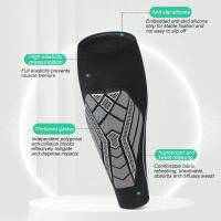 1Pcs Compresión Para Pies Con Almohadilla EVA Para Hombres Y Mujeres Soporte Para Piernas Para Esfuerzos En Pies Y Guardia Para Fútbol - details 2
