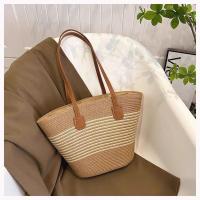 Bolso de paja premium para mujer - Tote de verano estilo boho, diseño exclusivo para playa y looks urbanos（42*28*13cm） - details 13