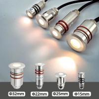 Lámpara Subacuática Mini LED IP68 Impermeable De Acero Inoxidable Para Piscina Iluminación De Camino De Escalera Patio Jardín Fuente Luz Subterránea DC12V 24V - details 0