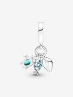 Pandora - Dije triple Colgante de Pez, Tortuga Marina y Caracola-Plata de Lei - details 0