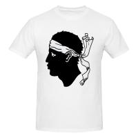 Camiseta Personalizada Corsica Con Bandera Y Nombre Impreso Estilo Casual Para Hombres Camiseta De Algodón Para Todas Las Estaciones - details 4