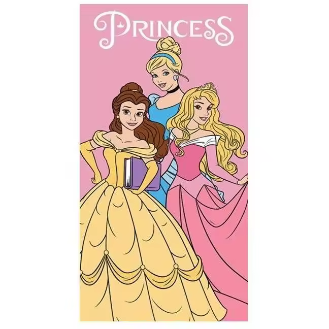 Toalla Princesas de Playa y Ducha, Licencia 100% Oficial, 70x140 cm, New Import - Kiglam - 1