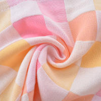 Toalla de gasa, toalla de algodón, doble capa, fina, jacquard, toalla facial, algodón puro, rejilla absorbente de agua, verano - details 1
