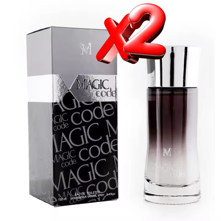 2 UNIDADES Magic Code Eau de Toilette para hombre 100ml Montage Brands Fragancia inspirada en otros perfumes Pour Homme Colonia - 1