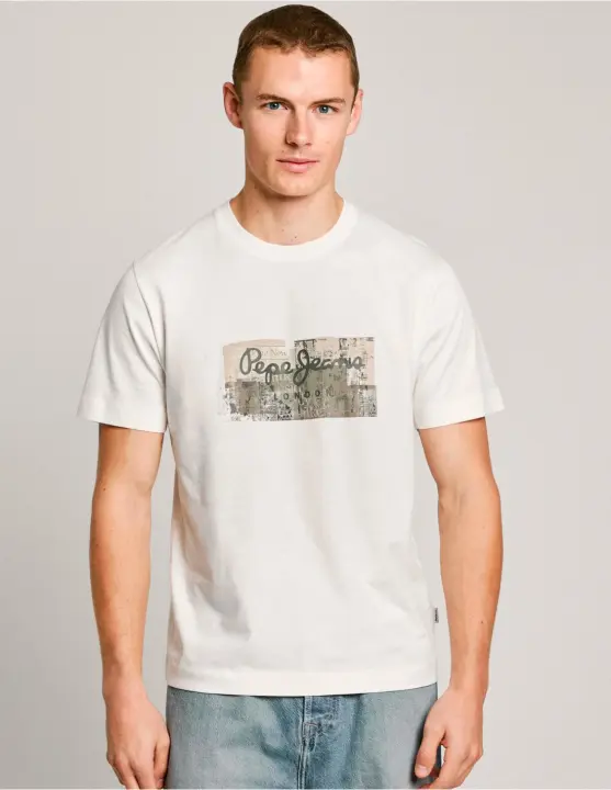 Camiseta Pepe Jeans Hombre Dalter Off White PEPE JEANS - 1