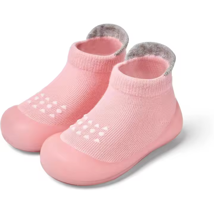 Calcetines de bebé zapatillas de andar por casa para niños pequeños antideslizante transpirable zapatillas con suela de goma suave bebé niños niñas zapatillas de deporte - 1