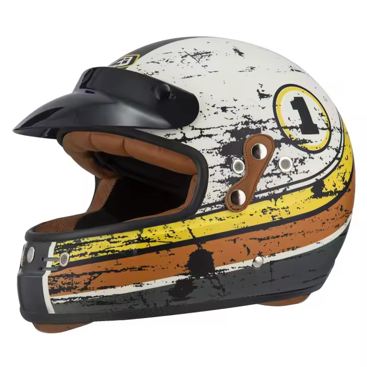 Casco de Moto Integral Flat Track 2 NZI - Diversión Fuera de Carretera - 1