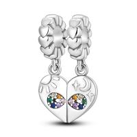 Encanto De Colgante De Árbol De Familia Platinado En Plata Para Pulsera De Bangle Y Collar DIY Regalo Con Doble Vuelo Aéreo - details 245
