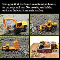 Set De 6 Juguetes De Coche Miniatura De Aleación Para Niños Modelo Clásico De Construcción Simulada Coche De Ingeniería Con Slide Juguetes Educativos Para Regalo - details 5