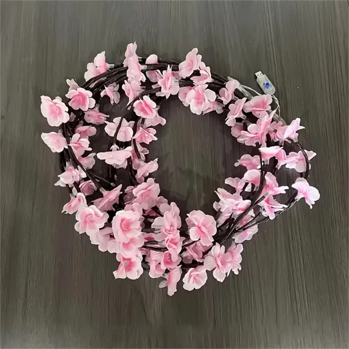 Arboleta De LED 96 Luces USB Con 8 Modos De Color Para Decoración De Habitaciones Boda Y Navidad Tema Cerezo En Flor - 1