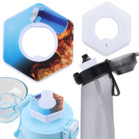 Botella De Agua Con Sabor De 1000ML Y 7 Cubos De Sabor Portátil Para Viajes Senderismo Escalada Deporte Al Aire Libre Color Azul Morado Negro Y Blanco - details 6
