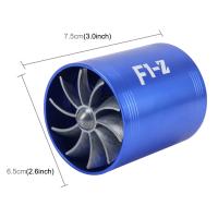 Kit De Turbo Charger Doble Turbina Universal Para Coche F1-Z En Acero Inoxidable Ahorro De Combustible Con Entrada De Aire Y Ventilador - details 1
