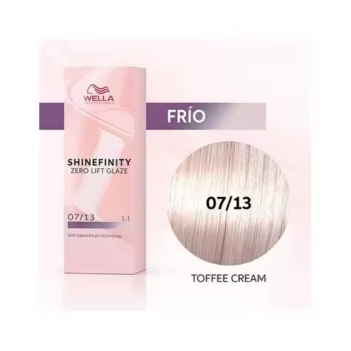 Coloracion Semipermanente Shinefinity Zero Lifth Glaze 07/13 Cool Tofee Cream 60 ml. Wella - 1