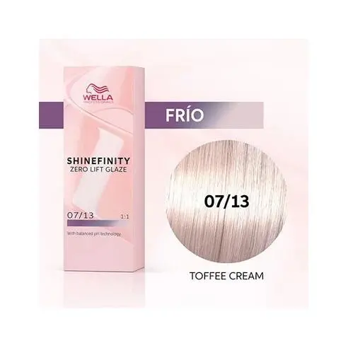 Coloracion Semipermanente Shinefinity Zero Lifth Glaze 07/13 Cool Tofee Cream 60 ml. Wella - 1